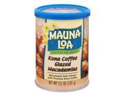 Mauna Loa Kona Coffee Glaze Macadamia Nuts 2 Cans 4.5oz each