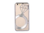 JNTworld New Luxury Bling Crystal Starry Diamond Metal Frame Border Protective Case Back Cover Shell for iPhone 6 4.7