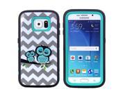JNTworld 3 in 1 High Impact PC TPU Hybrid Wavy stripes Cute Owl Pattern Shockproof Tough Armor Heavy Duty Rugged Bumper Protective Case Cover Shell for Samsun