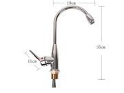 JNTworld 360 Degree Swivel Kitchen Mixer Cold and Hot Kitchen Tap Single Hole Water Tap Kitchen Faucet