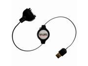 Ziplinq ZIP DATA P04B Retractable Palm Tungsten Zire 71 Charge Synch Cable 30 Inch Black