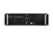 iStarUSA D 300 FS SILVER 3U Compact Stylish Rackmount Front Mounted Psu Chassis Silver