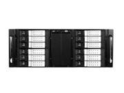 iStarUSA D410 DE12SL 4U 10 Bay Stylish Storage Server Rackmount 12 x 3.5 In. Trayless Hotswap Chassis Silver