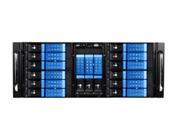 iStarUSA D410 DE15BL 4U 10 Bay Stylish Storage Server Rackmount 15 x 3.5 In. Trayless Hotswap Chassis Blue