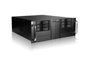 iStarUSA D410 DE6BK 4U 10 Bay Stylish Storage Server Rackmount 6 x 3.5 In. Trayless Hotswap Chassis Black