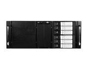iStarUSA D410 DE6SL 4U 10 Bay Stylish Storage Server Rackmount 6 x 3.5 In. Trayless Hotswap Chassis Silver