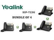 Yealink SIP T23G 4 UNITS 3 Line HD Professional IP Phone VoIP LCD PoE Gigabit