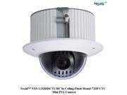 NexhiTM NXS 12XRIDCVI MC In Ceiling Flush Mount 720P CVI Mini PTZ Camera with 12X Optical Zoom 360° Rotation
