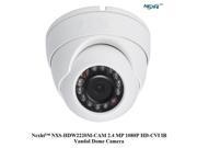 NexhiTM NXS HDW2220M CAM 2.4 MP 1080P HD CVI IR Vandal Dome Camera with 3.6mm Lens 20m Smart IR DC12V