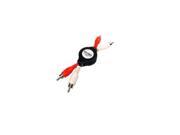 ZipLINQ ZIP AUDIO RC1 B Retractable Stereo RCA Male to Male Cable