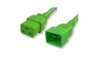 Nexhi 10W1 1920 02 GN C19 to C20 12AWG 20A 250V Cables Green
