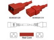 Nexhi 10W1 1920 02 RD C19 to C20 12AWG 20A 250V Cables Red