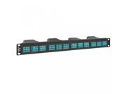 High Density HD Quad Patch Panel 4 MPO Cassette to 96 LC Ports 1U