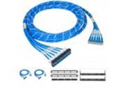 Pre terminated UTP Cassette Patch Panel Kit with 25 Feet CAT 6e Cable Assembly 12 Ports Bezel to Patch Cords