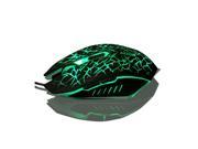 CORN Ghost Green LED lights 6 Buttons 1 x Wheel USB Wired Optical 2400 dpi Gaming Mouse
