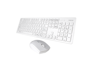 CORN 2.4GHz Wireless Keyboard Mouse Fashion and Super thin Design Comfortable Touch Buttons Power Saving Function and Professional Location Engine Design