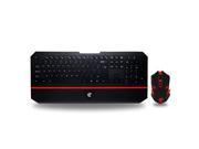 CORN Black and Red High End Keyboard Mouse with Top Professional Gaming Chips 2.4GHz Wireless Technology Mute and Thin Design Multimedia and Cool Glare Mo