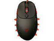 Aula Spider Queen 800 1200 1600 2000 Four Gear DPI Red backlight Comfortable Ergonomic Design Game Mice Black