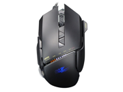 James Donkey 119 AVAGO A3050 Laser Senser 3 Levels 3000 DPI 1000HZ 6400FPS Aluminum Mouse Feet 7 Buttons and Side Control Racing Car LED Light Gaming Mouse
