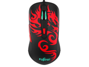 Fujitsu WH802 2500 DPI 4 Color LED Wired Optical USB Gaming Mouse Red Dragon Edition