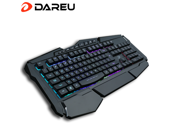 Dare u LK160 Multi Color LED Backlit with Multi Lighting Mode Control USB Wired Wrist Rest included Gaming Keyboard