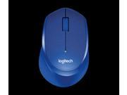 Logitech M330 Silent Plus Wireless Large Mouse Blue