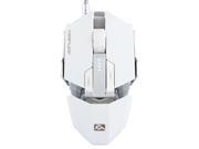 Hcman Teamwolf Immortal AT956 Aluminum Stainless Steel Structure Gaming Mouse 8200 DPI with Chroma Lighting for PC and Mac White