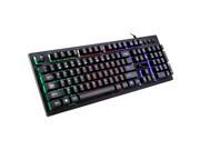 CORN G20 Rainbow LED Backlit Mechanical Feeling Gaming Keyboard 104Keys