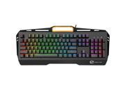 Delux Game Titan Purgatory Shark KM9028 Mechanical Feel RGB Full LED Backlit Wired Gaming Keyboard with Phone Holder