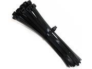 Premium Wire Ties 11 inch. 75 Black UV 100 pc. Bag
