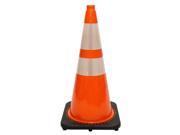 28 Fluorescent Orange Traffic Cone with 6 4 Inch 3M® Reflective Collar
