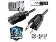 OMNIHIL AC Power Cord for HP Officejet Printers 3830 5745 8620 8625 etc