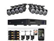 DEFEWAY 8 Outdoor 720P HD 1200TVL Home Security Camera System with 8 Channel 720P AHD Surveillance DVR and 1TB Hard Drive