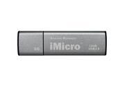 iMicro USB 3.0 Password Protection Flash Drive Sliver Grade 32GB Silver Grey