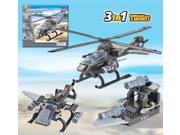 Air Force Attack Helicopter 3 In 1 Building Set by Brictek 15706