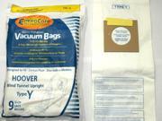 Envirocare Hoover Type Y Bags Micro Filtration Vacuum 4010100Y 9 in a pack