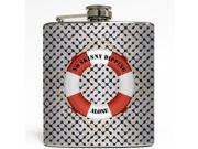 No Skinny Dipping...Alone Liquid Courage Flasks 6 oz. Stainless Steel Flask