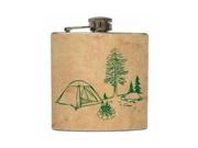 Campfire Tales Liquid Courage Flasks 6 oz. Stainless Steel Flask