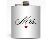 Mrs. White Liquid Courage Flasks 6 oz. Stainless Steel Flask
