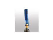 Wine Enthusiast Cobalt Blue Stainless Steel Electric Push Button Corkscrew