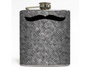 Sir Stache Tweed Liquid Courage Flasks 6 oz. Stainless Steel Flask