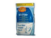 3 Royal Upright Type B Vacuum Cleaner Allergy Bags Top Full Vacuum Cleaners RO 2 066247 001 Royal 3067247001 3 06724