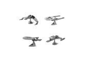 Star Trek Set of 4 USS Enterprise NCC 1701 NCC 1701D Bird of Prey Vorcha Class