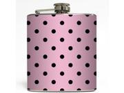 Mia Light Pink Liquid Courage Flasks 6 oz. Stainless Steel Flask