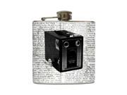 Say Cheese Liquid Courage Flasks 6 oz. Stainless Steel Flask