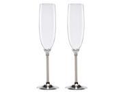 Lenox Jubilee Pearl 2 Piece Crystal Toasting Flute Set