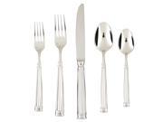 Fortessa Doria 18 10 Stainless Steel Flatware 5 Piece Place Setting Service for 1
