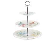 Lenox Butterfly Meadow Melamine 3 Tiered Server White