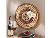 Wine Enthusiast Round Wine Cork Board Kit