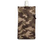 Tote Able Camouflage Camo Design Water Wine and Beverage Canvas Reusable Flask Bottle